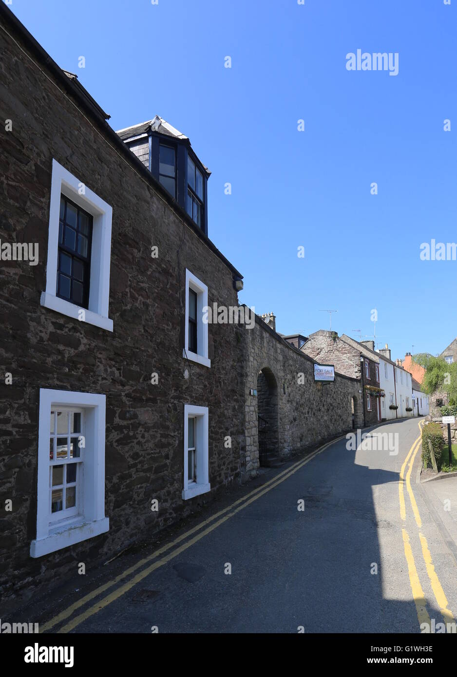 Bridgend Dunblane street scene Scotland May 2016 Stock Photo Alamy