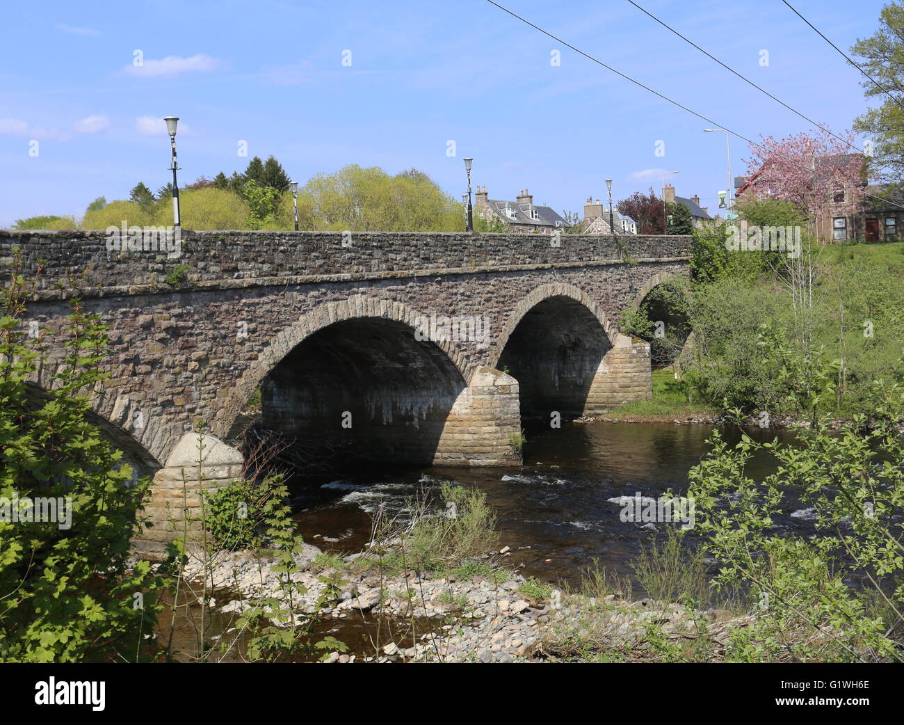 Bridge over River Earn Crieff Scotland May 2016 Stock Photo Alamy