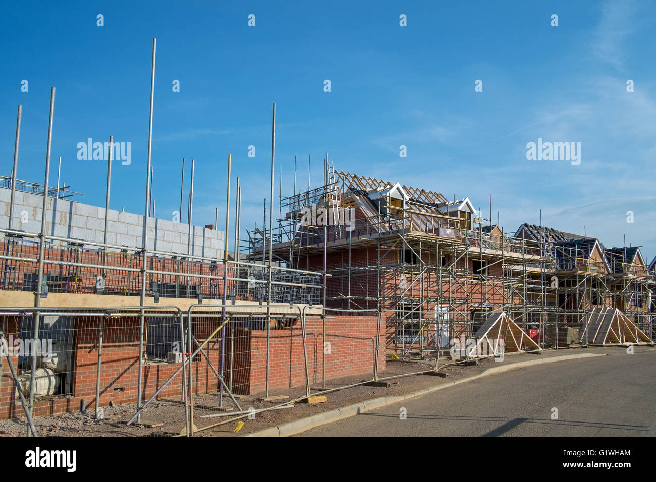 New Housing Northamptonshire United Kingdom Stock Photo Alamy