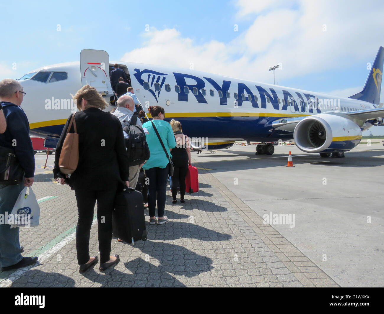 Ryanair Boeing 737 plane from the budget airline. Stock Photo