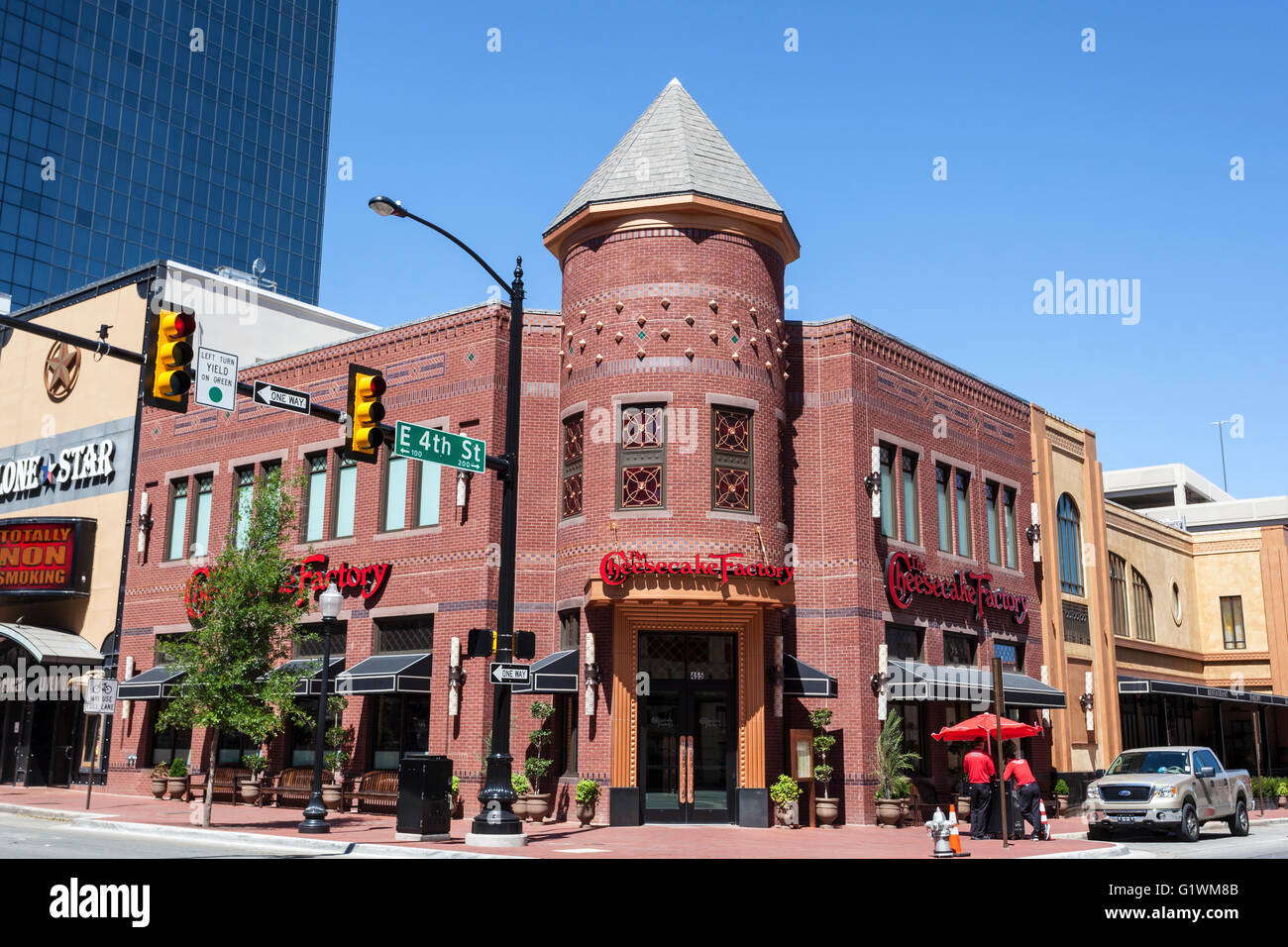 The Cheesecake Factory building downtown in Fort Worth. Texas, USA Stock Photo