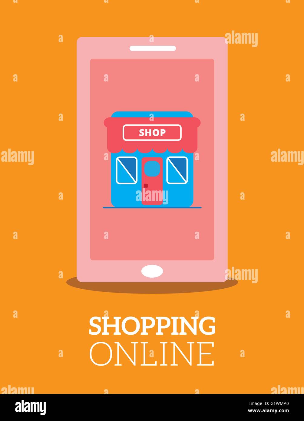 Mobile shop Stock Vector Images - Alamy