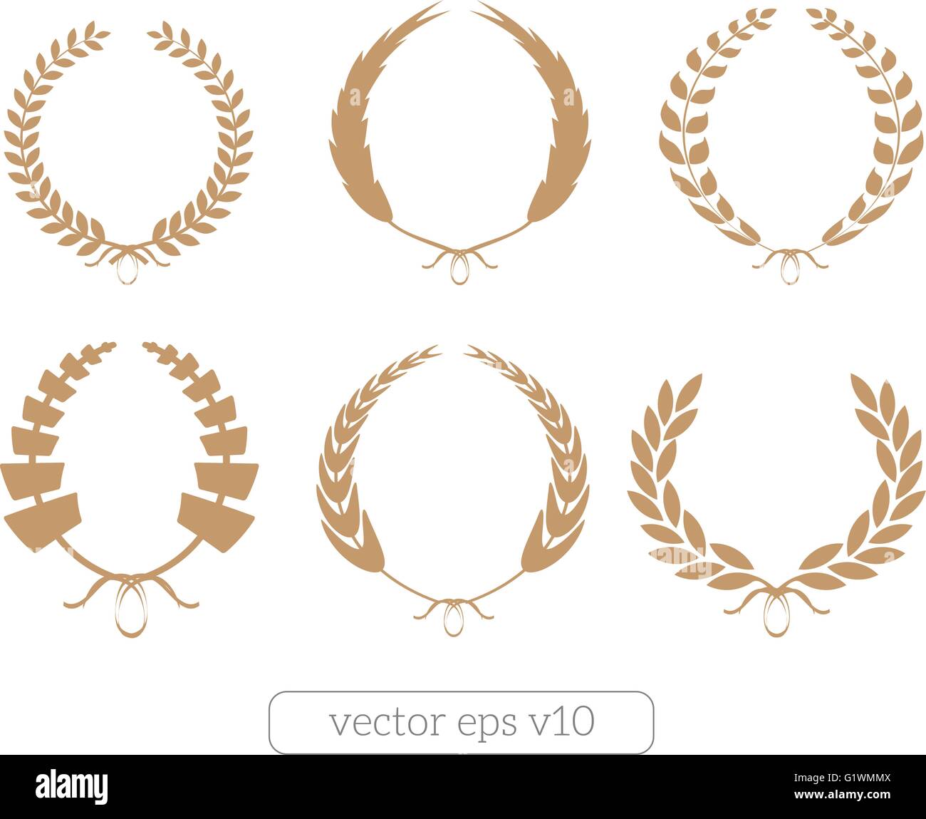 Laurel wreath roman head Stock Vector Images - Alamy