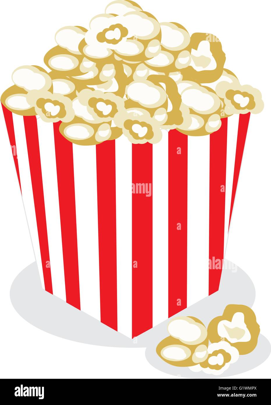 Popcorn box Vector illustration Stock Vector Image & Art Alamy