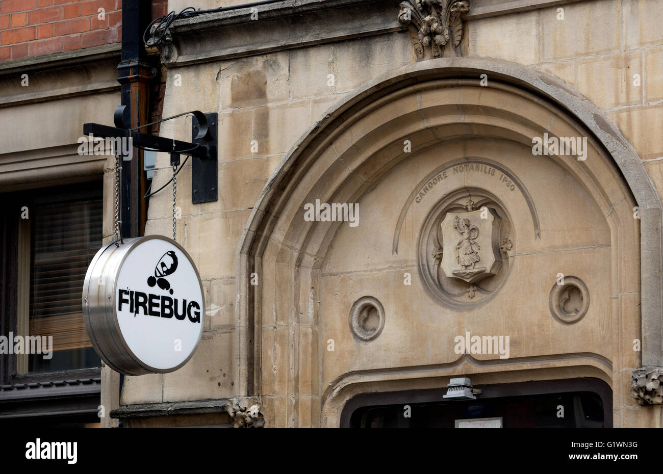 Firebug bar, Millstone Lane, Leicester, UK Stock Photo