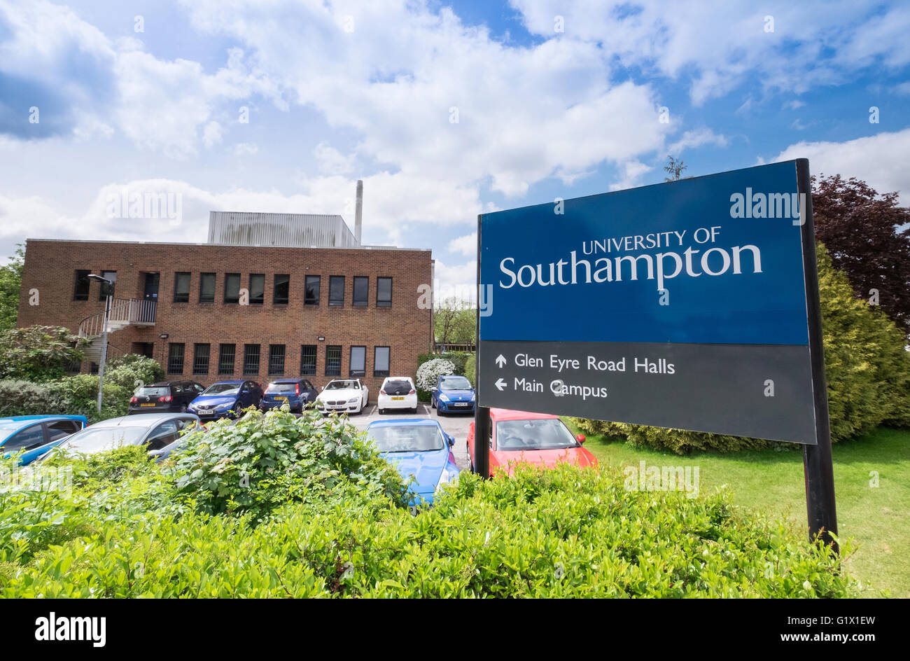 University of Southampton campus in Southampton, Hampshire, UK Stock Photo