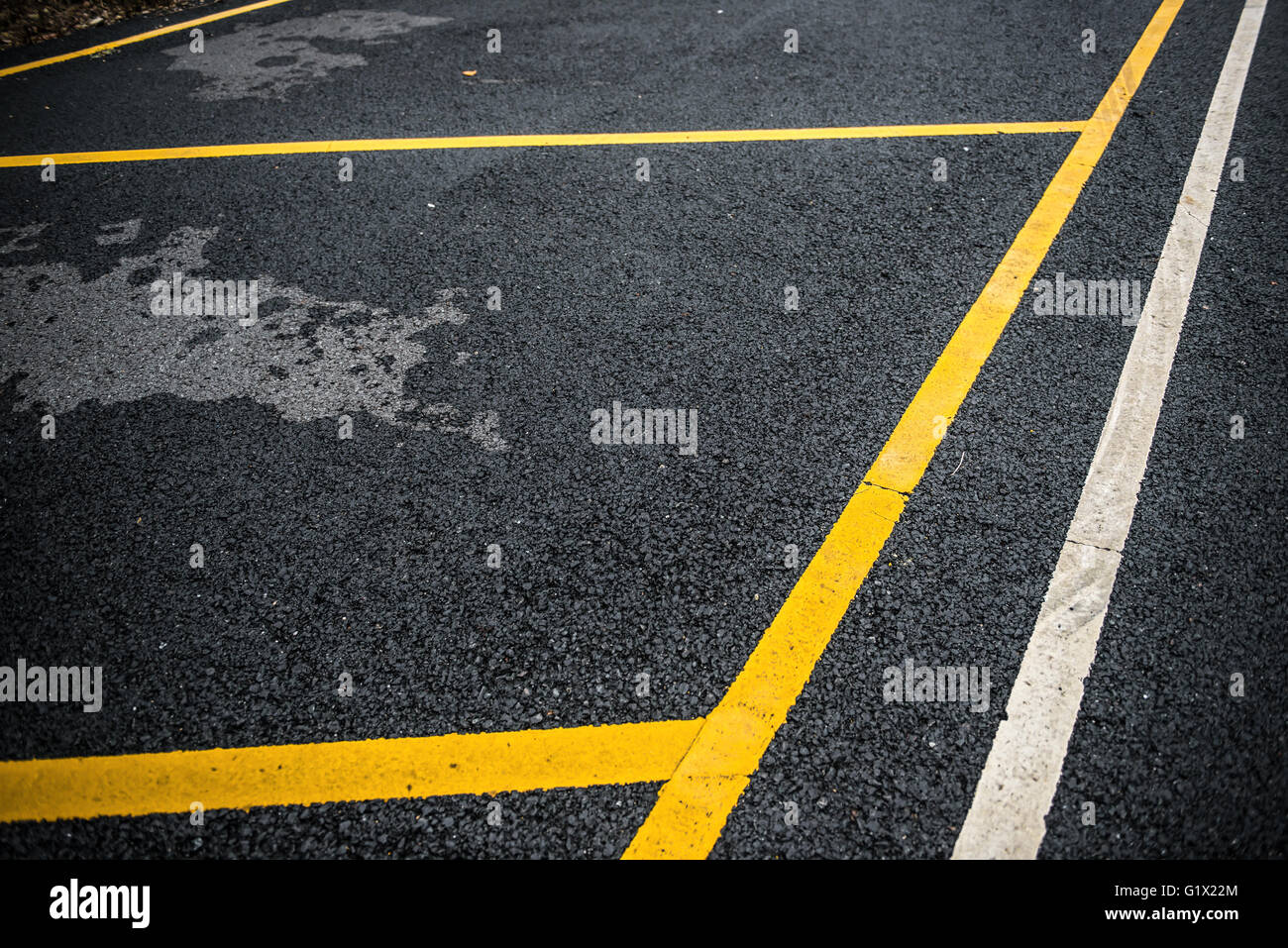 empty car parking lot Stock Photo Alamy