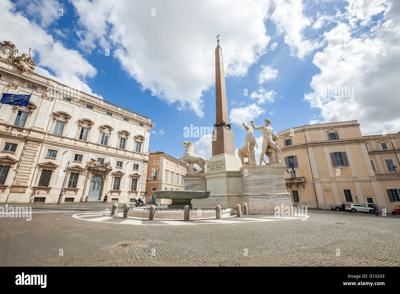 Quirinal square Rome Stock Photo