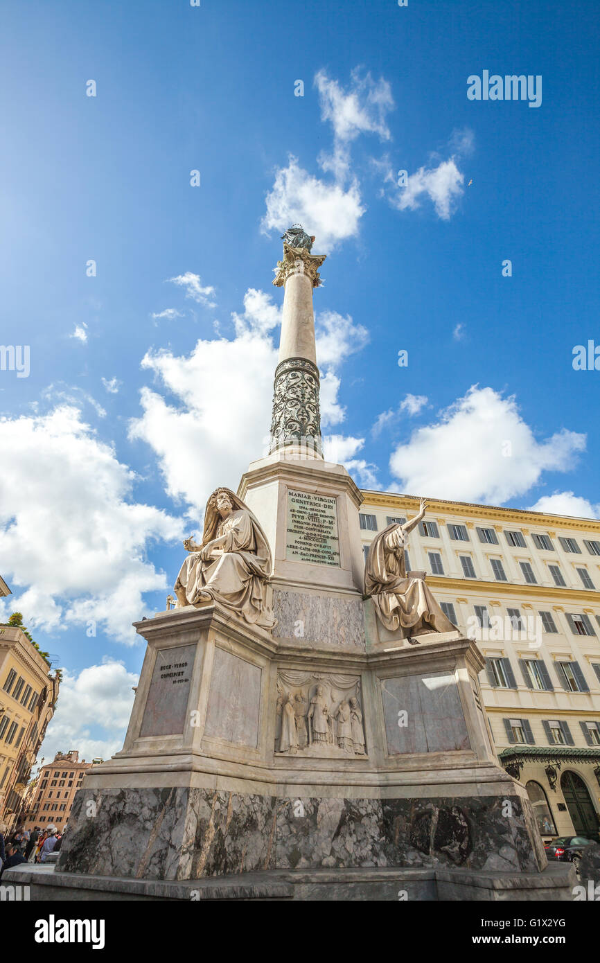 Piazza di Spagna Roma Stock Photo