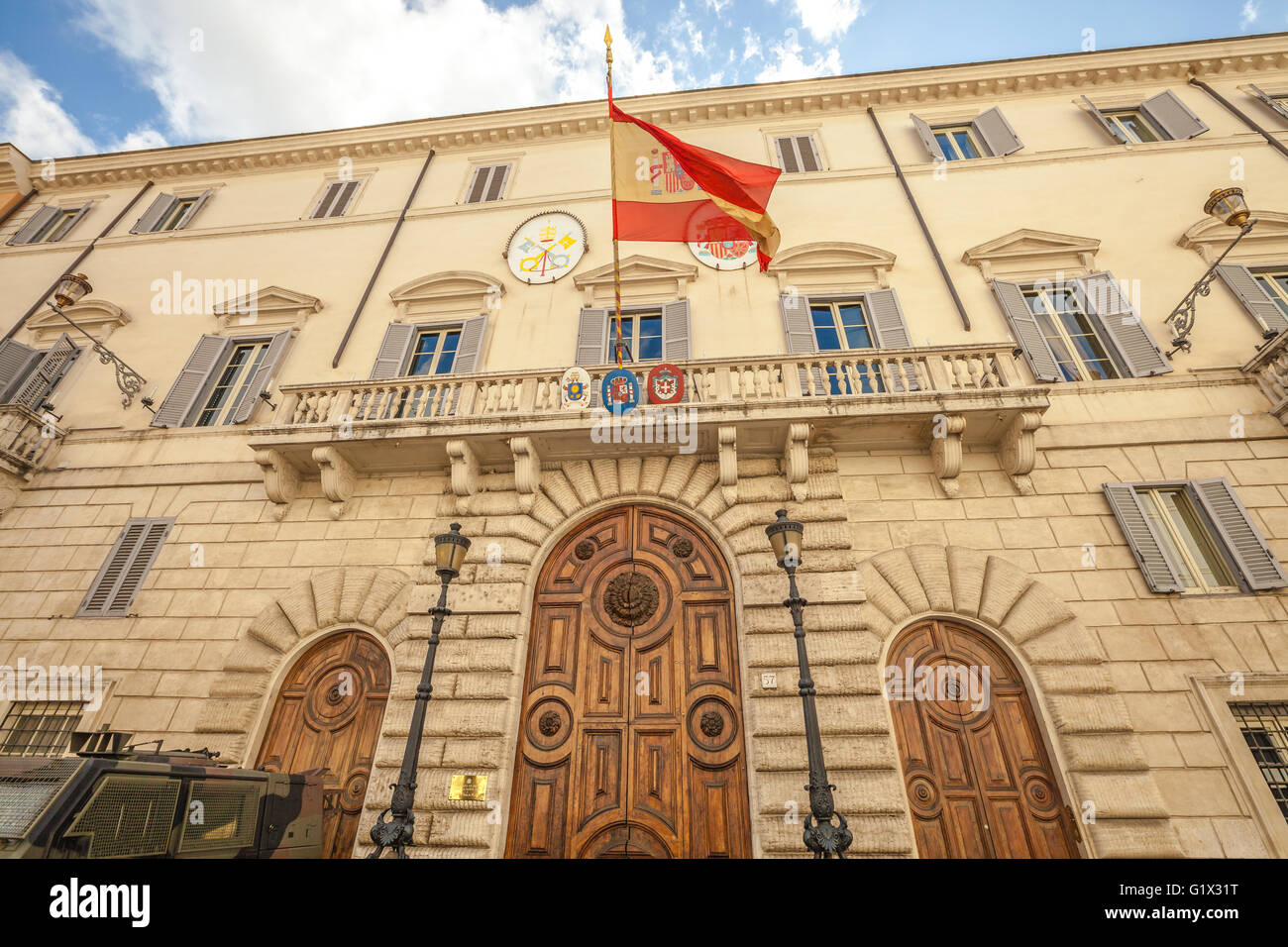 Spanish Embassy Rome Stock Photo