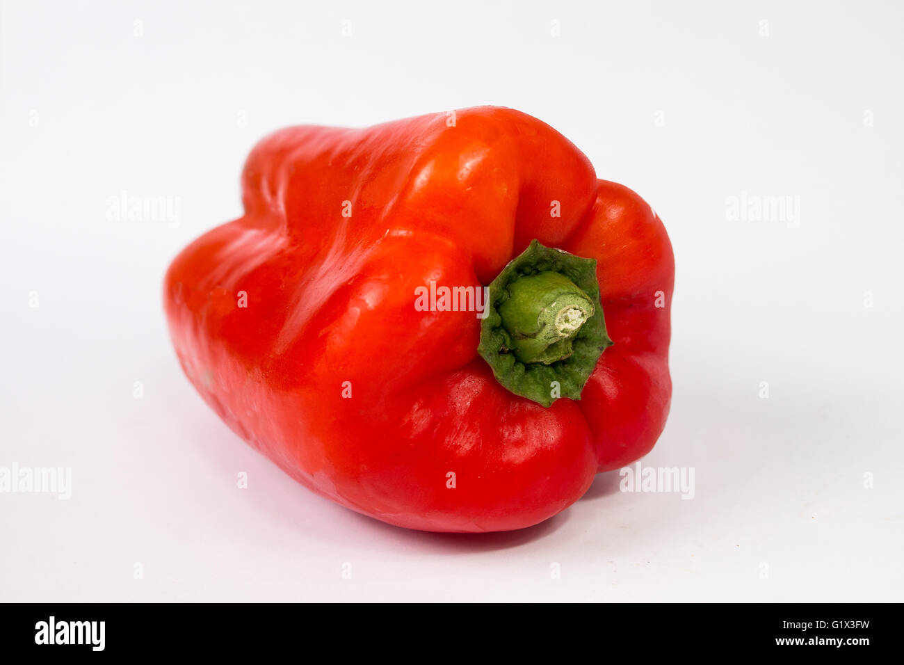 Isolated red pepper in a white background Stock Photo - Alamy