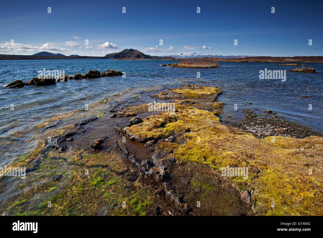 Pingvallavatn lake at Thingvellir, Thingvellir National Park, Golden Circle, Iceland Stock Photo