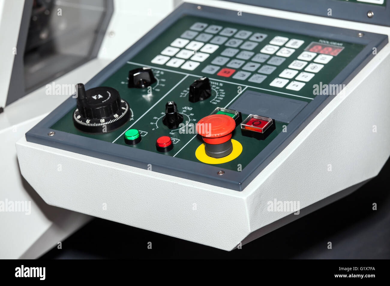 Control panel of CNC machine Stock Photo - Alamy