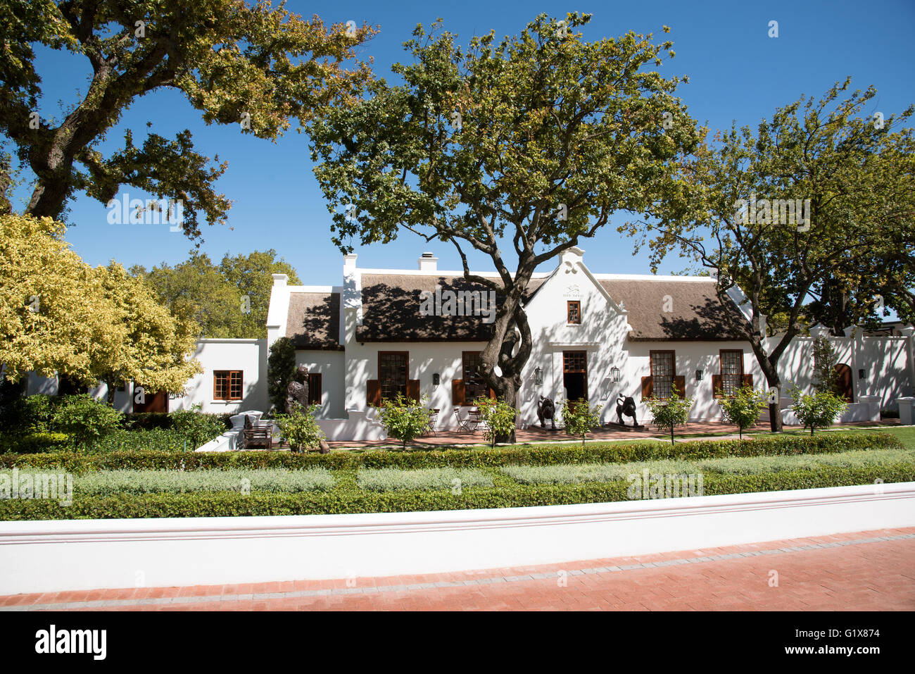 FRANSCHHOEK WESTERN CAPE SOUTH AFRICA A Cape Dutch style house on the