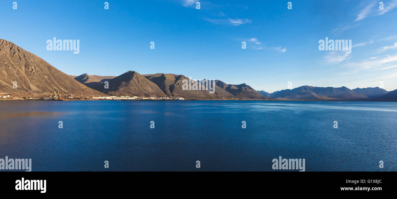 The Mountains behind the bay, Chukotka, Russia Stock Photo - Alamy