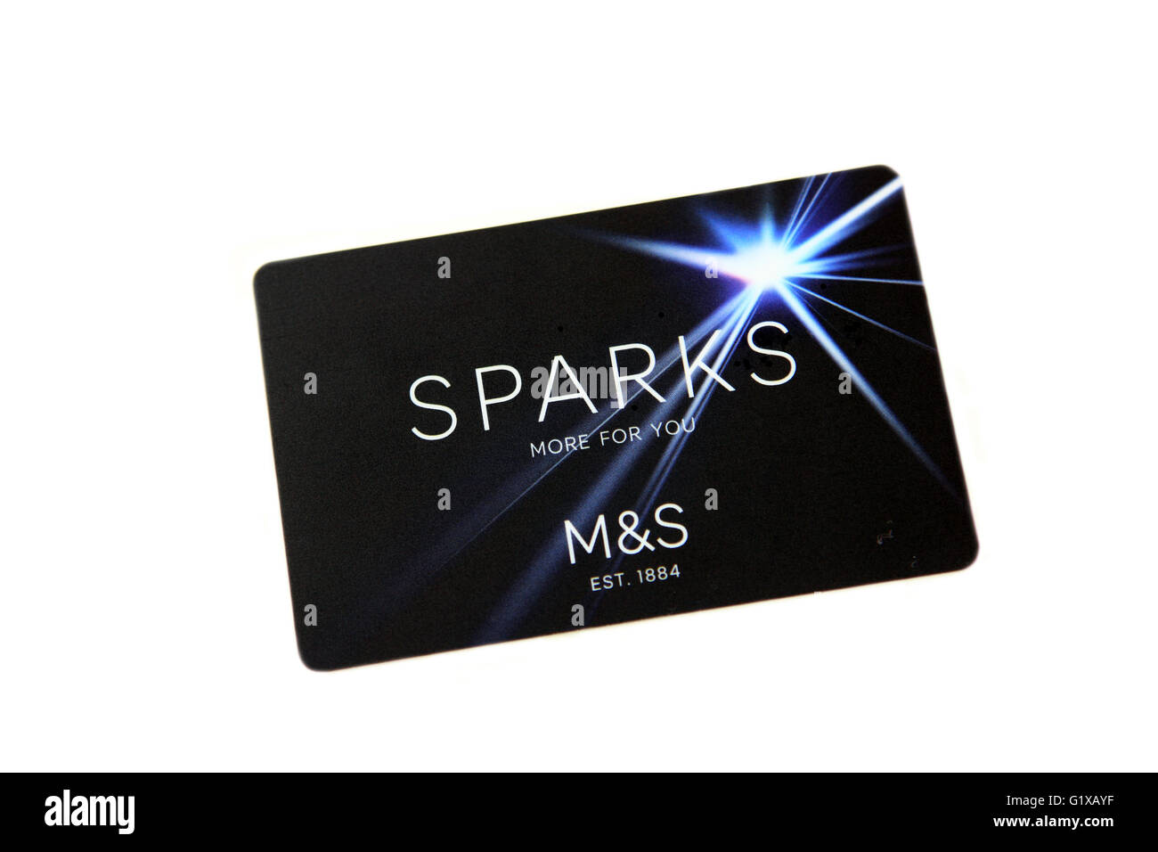 Sparks, the Marks & Spencer loyalty and members club card Stock Photo