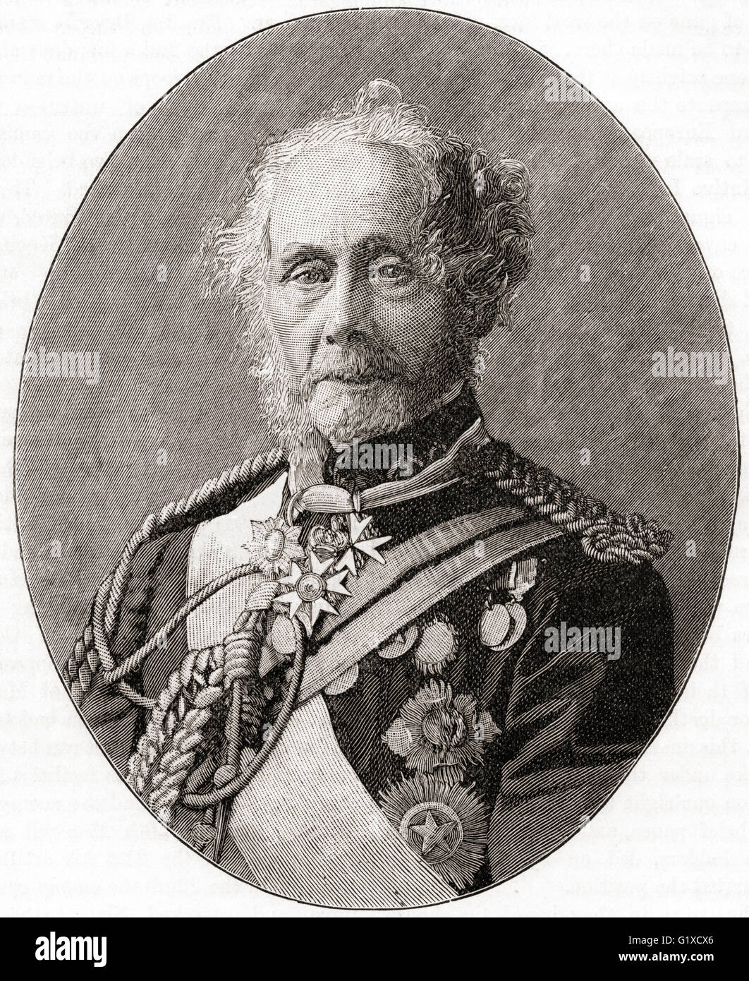 Field Marshal Hugh Henry Rose, 1st Baron Strathnairn, 1801 – 1885.  Senior British Army officer. Stock Photo