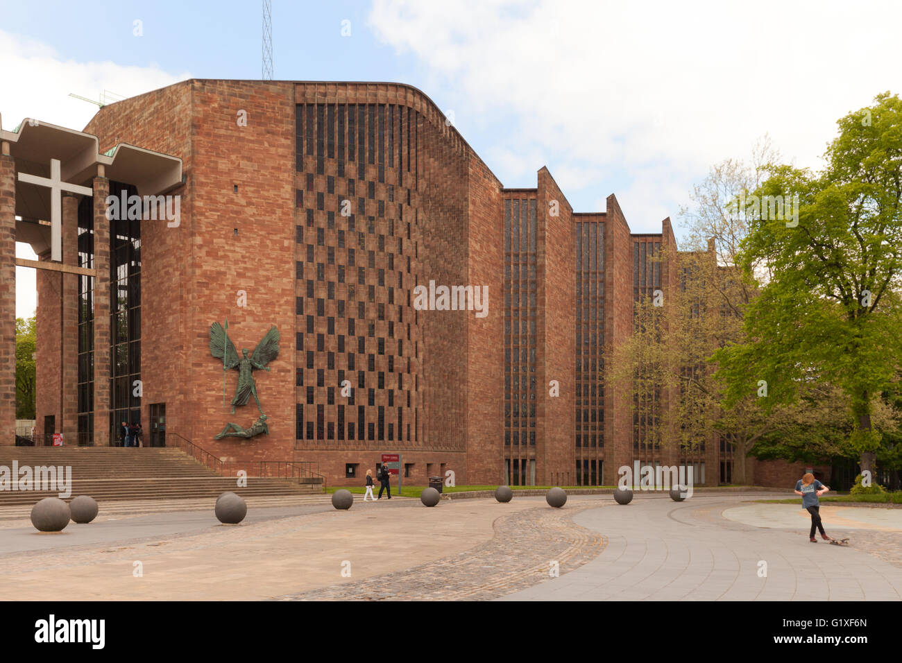 New Coventry Cathedral - St Michaels Cathedral, Coventry, warwickshire UK Stock Photo
