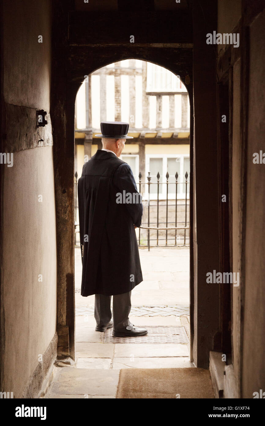 Doorman In Traditional Old British Uniform Lord Leycester