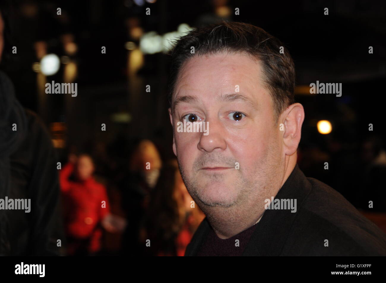 Johnny Vegas at the London film premiere of Harry Hill the Movie. Stock Photo