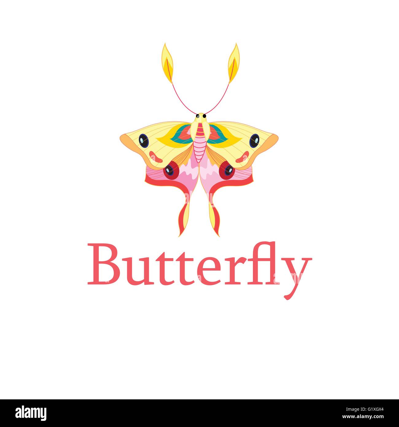 Beautiful vector illustration of a butterfly Stock Vector Image & Art ...