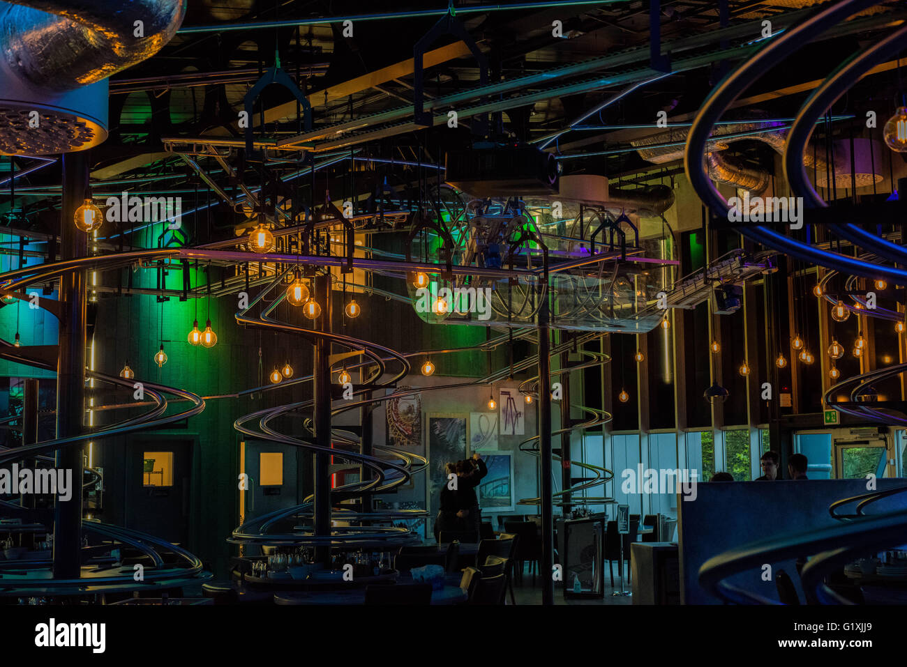 Alton Towers Rollercoaster Restaurant Food Loop Stock Photo Alamy