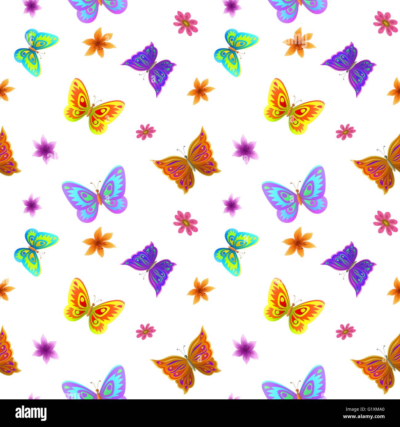Monarch and flowers Stock Vector Images - Alamy