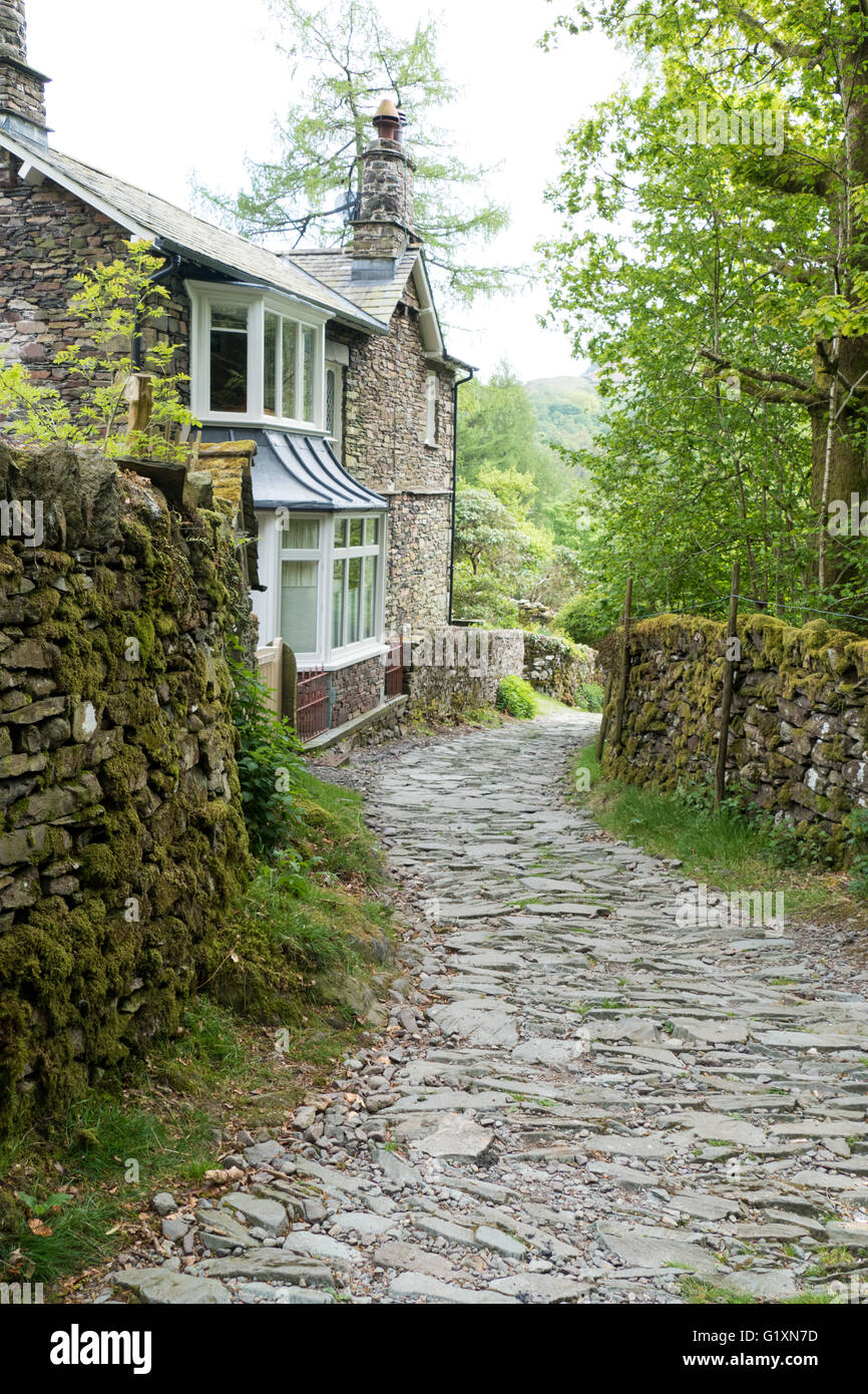 Cottage style house near Grasmere,Cumbria Stock Photo Alamy