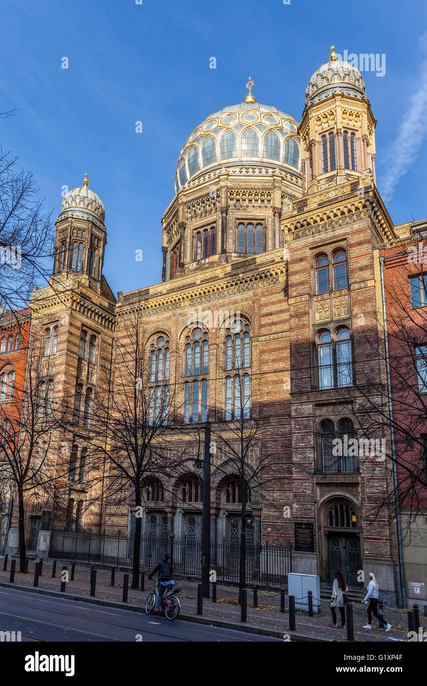 New synagogue (Centrum Judaicum), Oranienburger Street, Berlin-Mitte, Berlin, Germany, Europe Stock Photo
