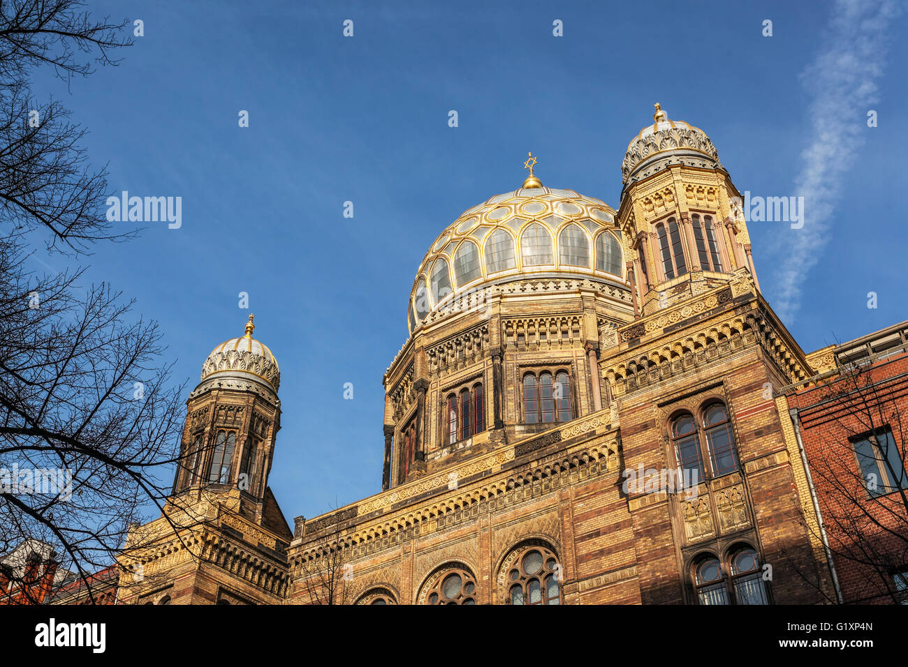 New synagogue (Centrum Judaicum), Oranienburger Street, Berlin-Mitte, Berlin, Germany, Europe Stock Photo