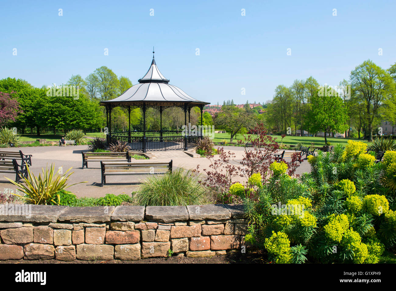 Bandstand in Carr Bank Park in Mansfield, Nottinghamshire