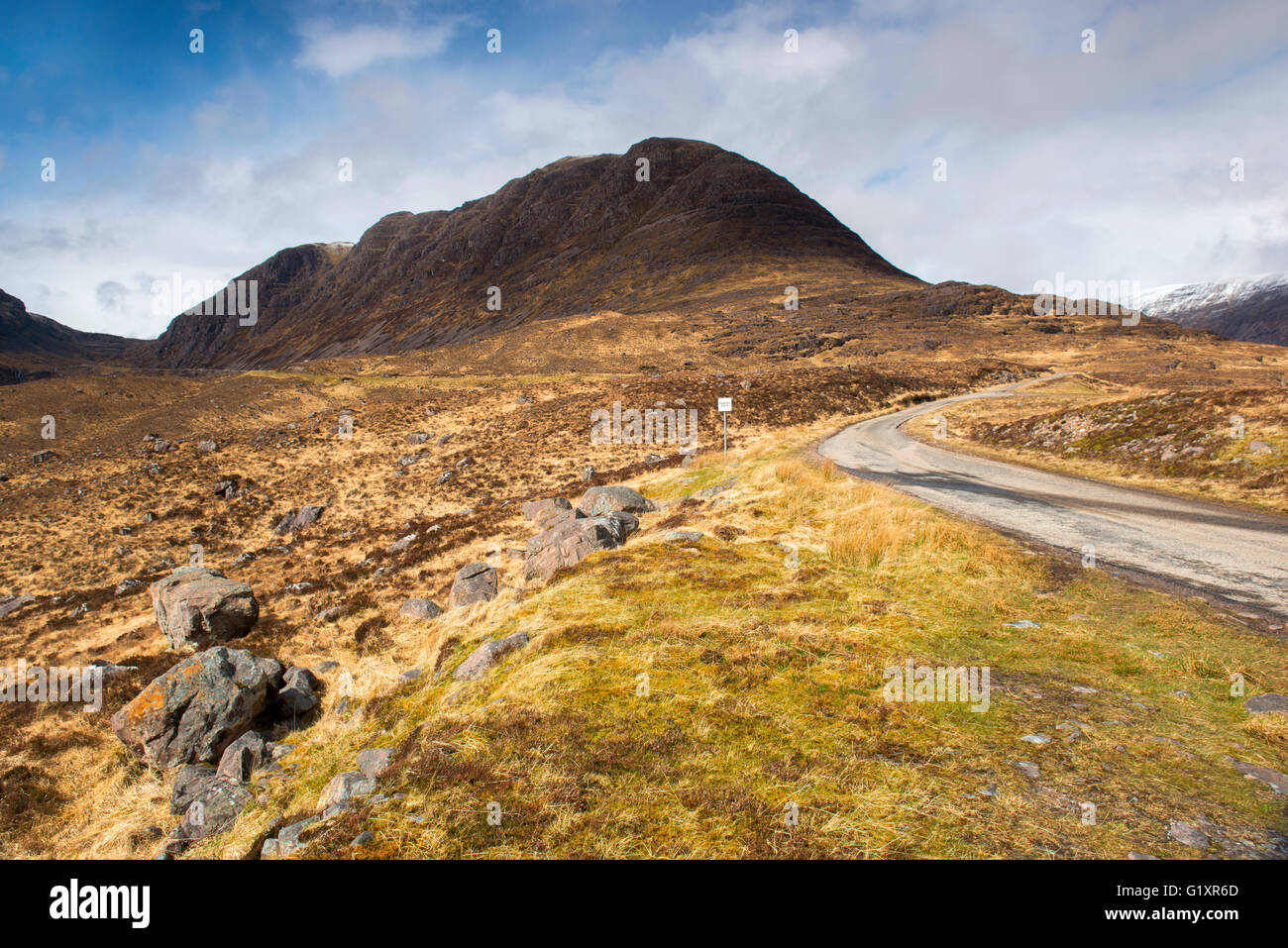 Bealach na Bà (Pass of the Cattle) on the Applecross Peninsula, Wester Ross Scotland UK Stock Photo