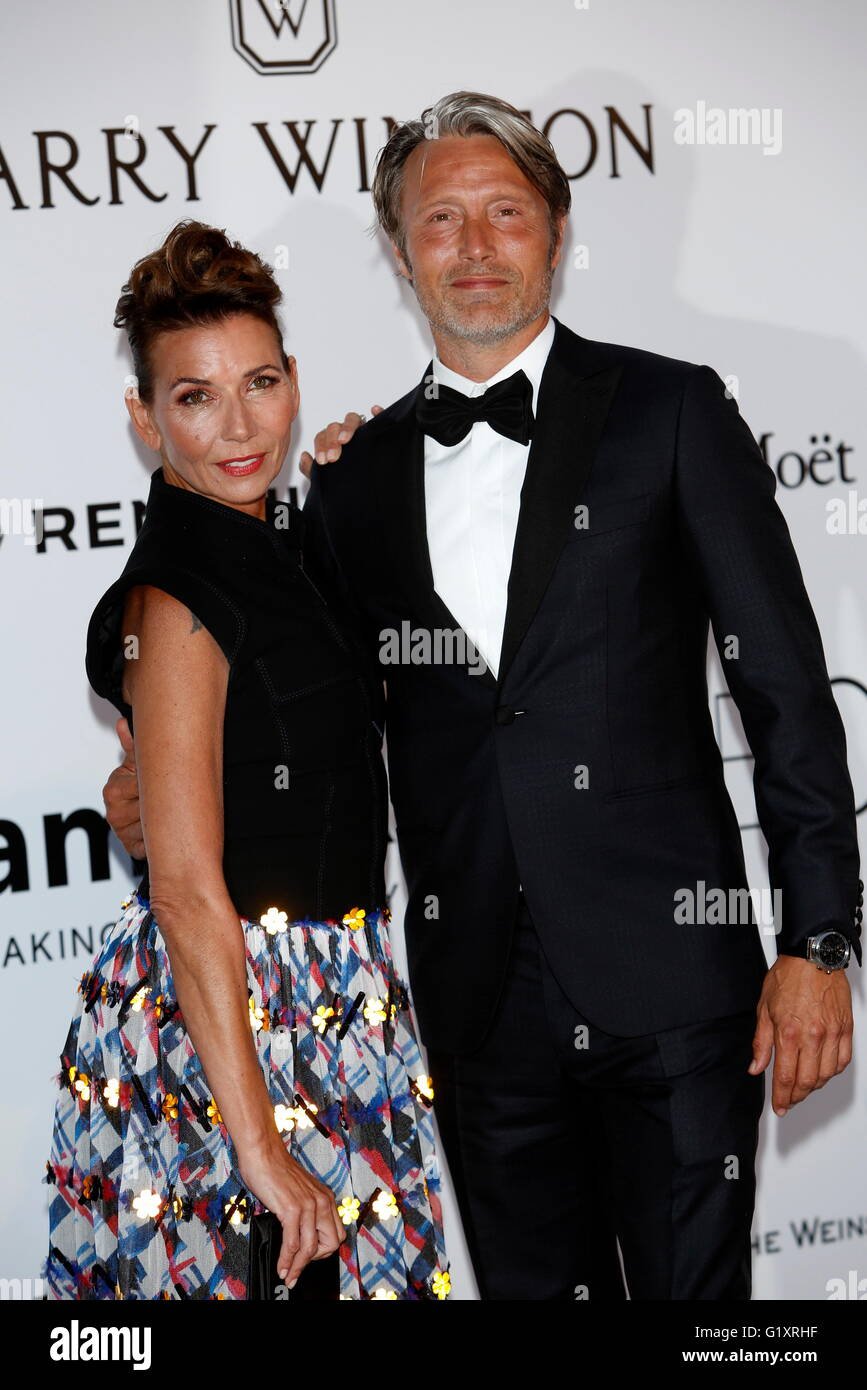 Mads Mikkelsen and his wife Hanne Jacobsen attend amfAR's Cinema