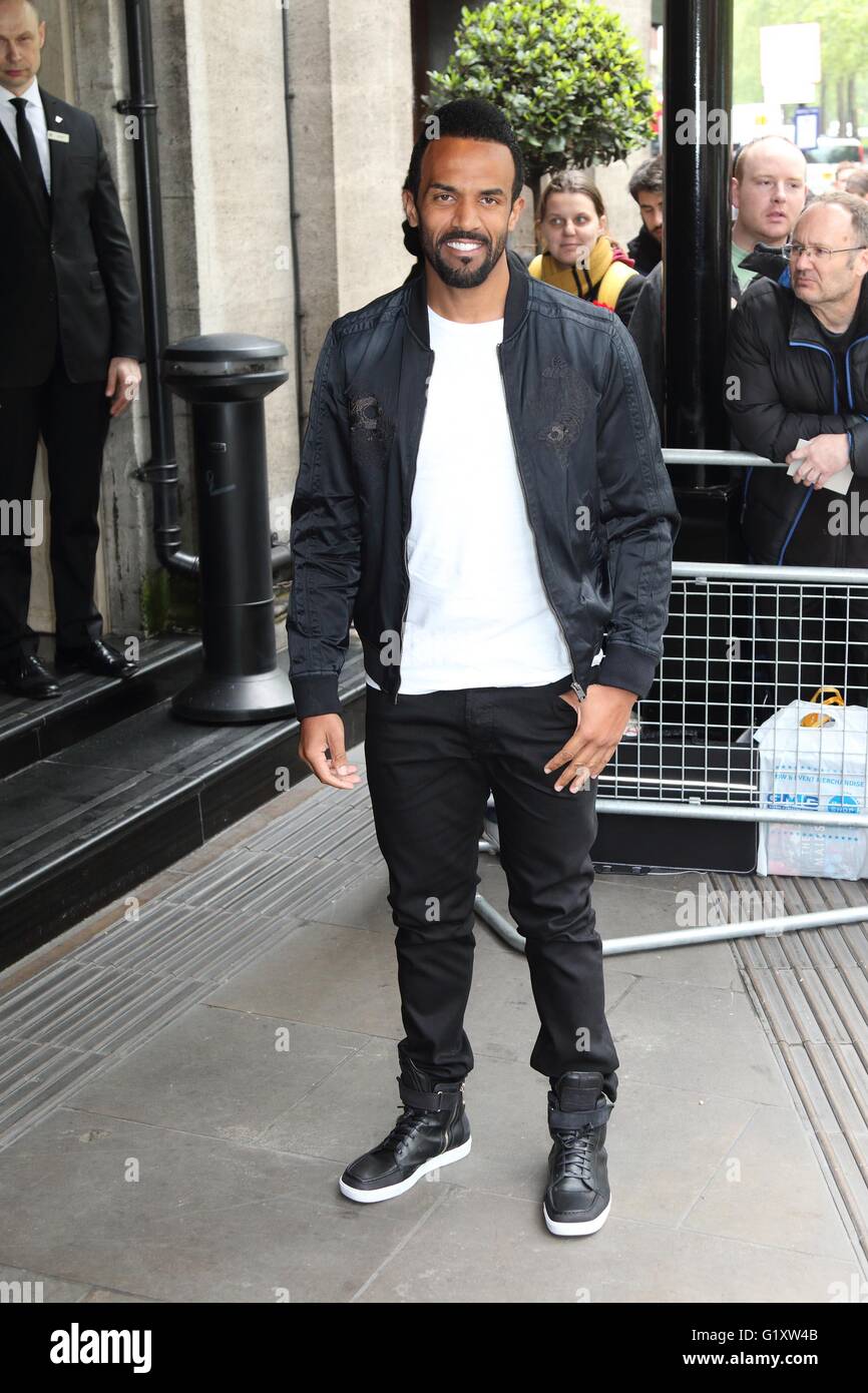 London, UK. Craig David at Ivor Novello Awards at the Grosvenor House Hotel, Park Lane, London on May 19th 2016. Ref: LMK73 -60315-200516 Keith Mayhew/Landmark Media.  WWW.LMKMEDIA.COM. Stock Photo
