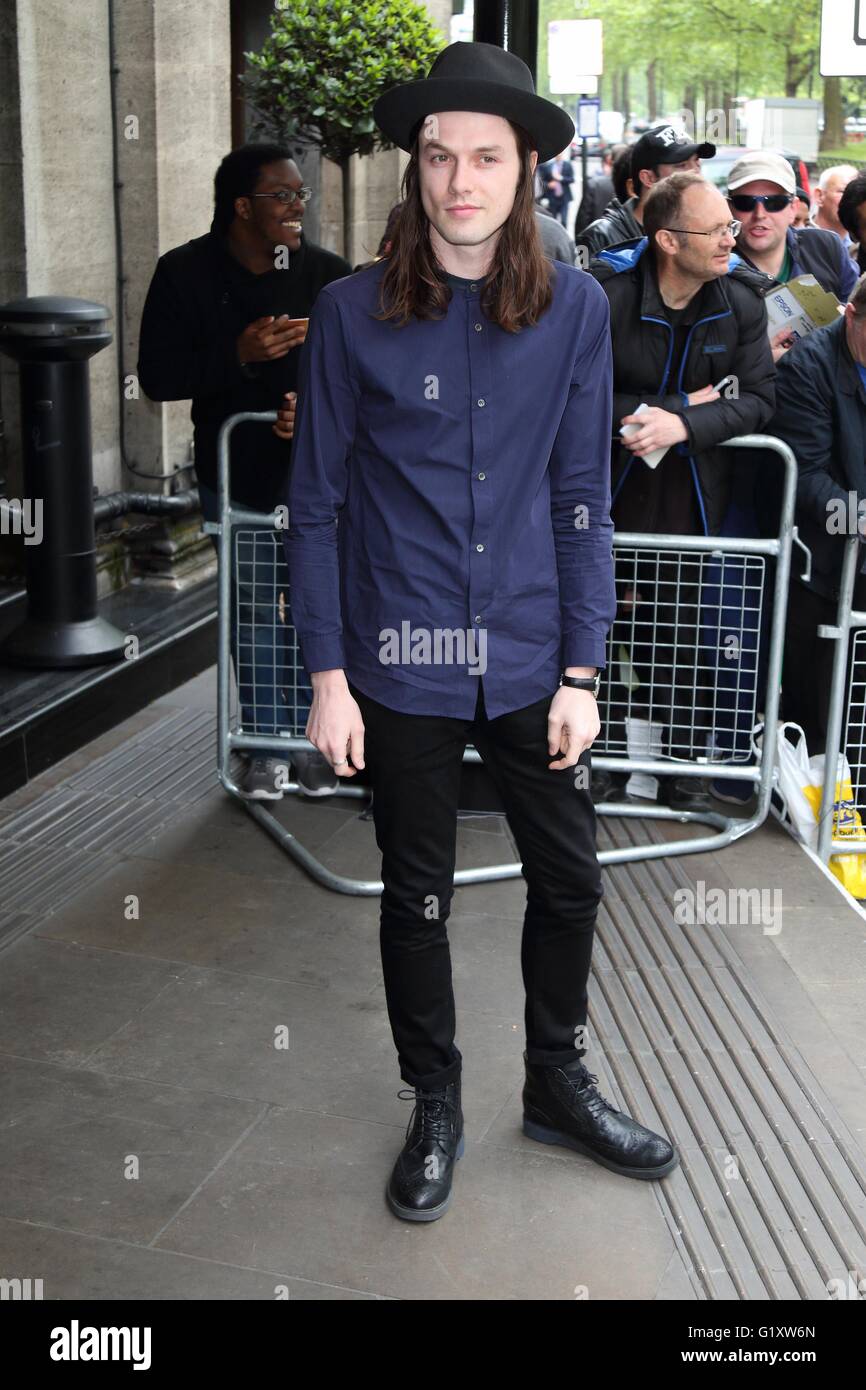 London, UK. James Bay at Ivor Novello Awards at the Grosvenor House Hotel, Park Lane, London on May 19th 2016. Ref: LMK73 -60315-200516 Keith Mayhew/Landmark Media.  WWW.LMKMEDIA.COM. Stock Photo
