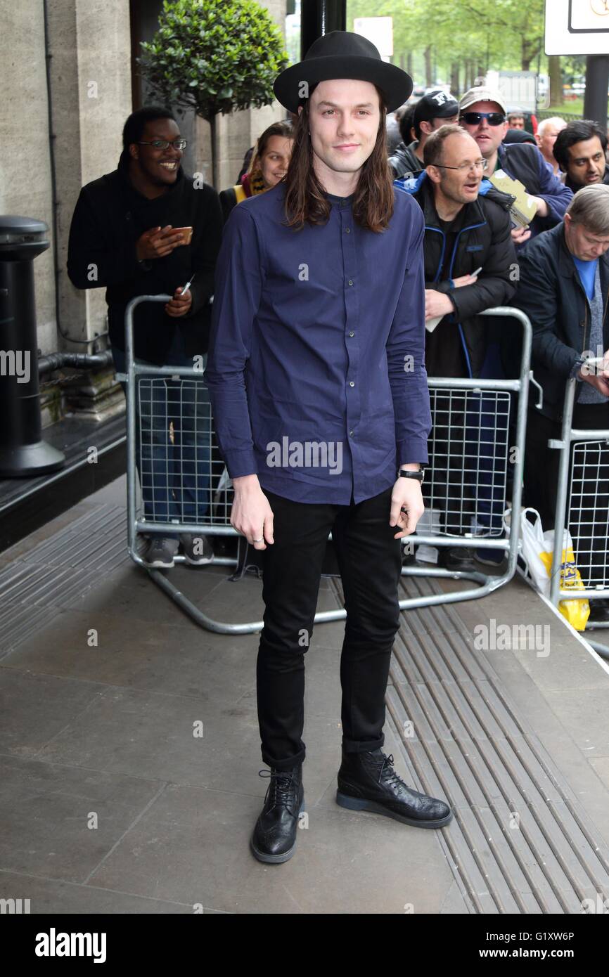 London, UK. James Bay at Ivor Novello Awards at the Grosvenor House Hotel, Park Lane, London on May 19th 2016. Ref: LMK73 -60315-200516 Keith Mayhew/Landmark Media.  WWW.LMKMEDIA.COM. Stock Photo