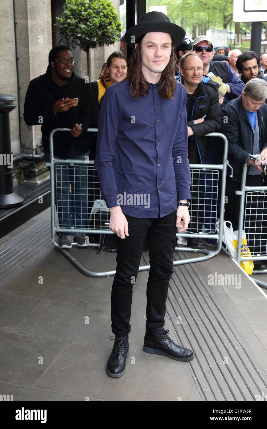 London, UK. James Bay at Ivor Novello Awards at the Grosvenor House Hotel, Park Lane, London on May 19th 2016. Ref: LMK73 -60315-200516 Keith Mayhew/Landmark Media.  WWW.LMKMEDIA.COM. Stock Photo