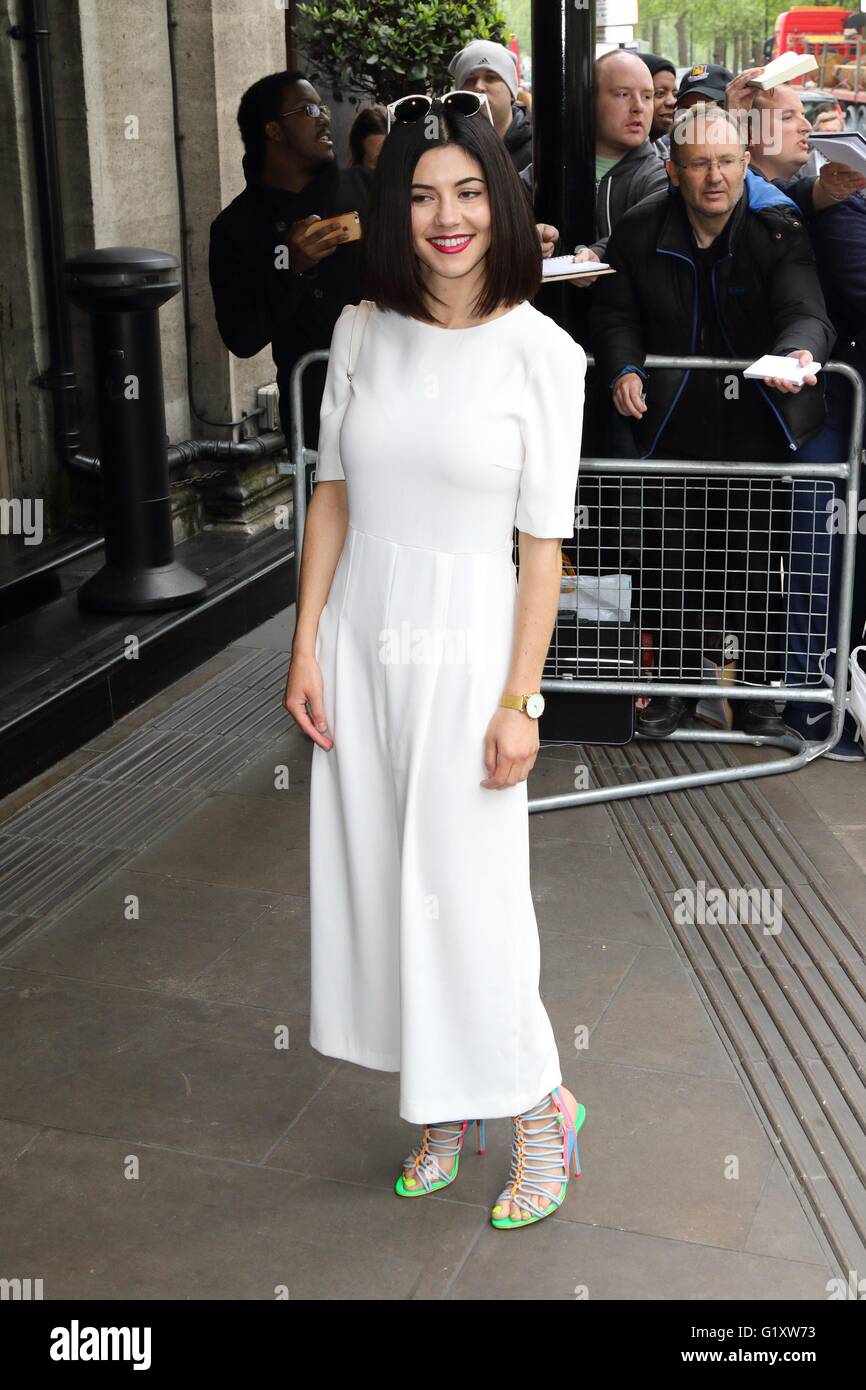London, UK. Marina Diamondis at Ivor Novello Awards at the Grosvenor House Hotel, Park Lane, London on May 19th 2016. Ref: LMK73 -60315-200516 Keith Mayhew/Landmark Media.  WWW.LMKMEDIA.COM. Stock Photo