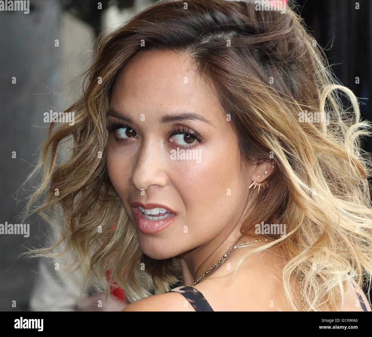 London, UK. Myleene Klass at Ivor Novello Awards at the Grosvenor House Hotel, Park Lane, London on May 19th 2016. Ref: LMK73 -60315-200516 Keith Mayhew/Landmark Media.  WWW.LMKMEDIA.COM. Stock Photo