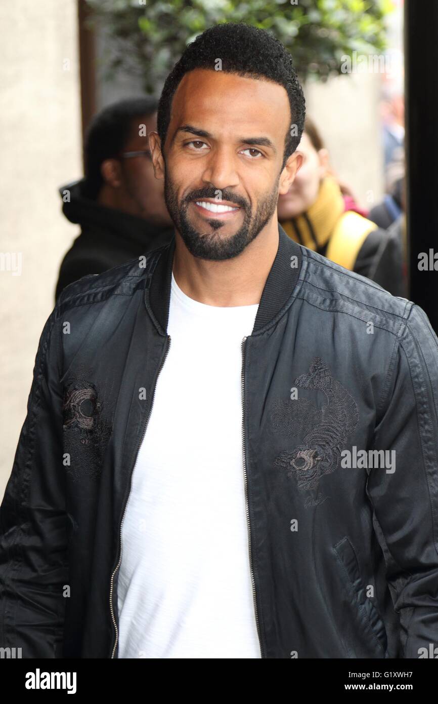London, UK. Craig David at Ivor Novello Awards at the Grosvenor House Hotel, Park Lane, London on May 19th 2016. Ref: LMK73 -60315-200516 Keith Mayhew/Landmark Media.  WWW.LMKMEDIA.COM. Stock Photo