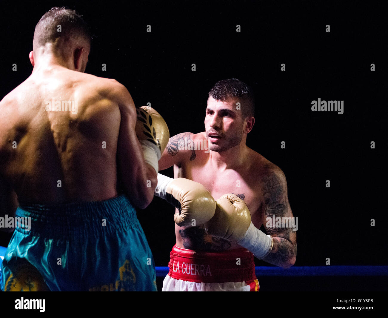 Gijon, Spain. 21st May, 2016. Marc Vidal during the boxing match Stock  Photo - Alamy