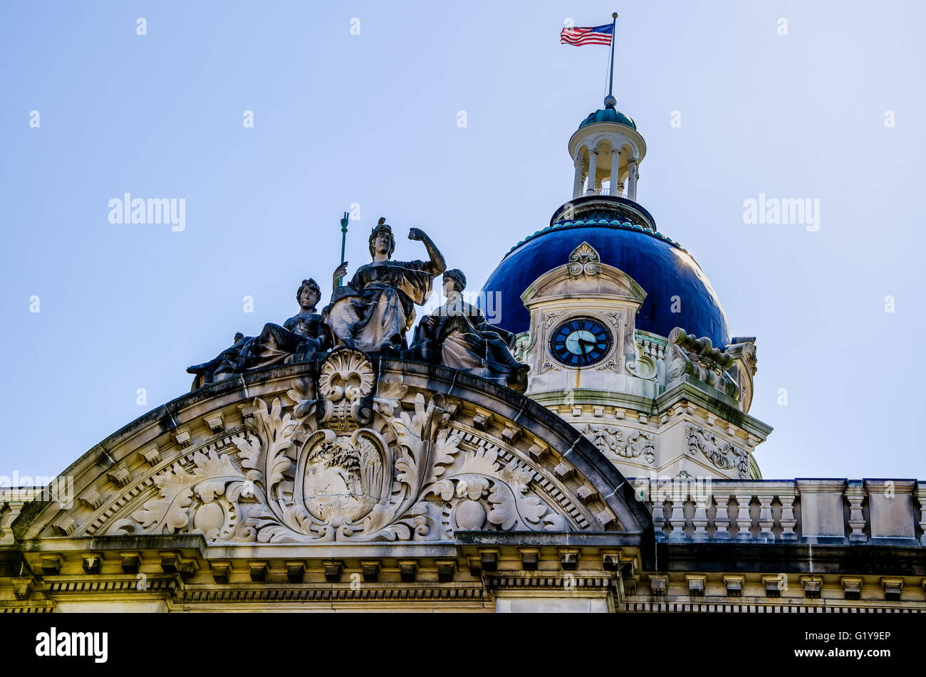 Old Vanderburgh County Courthouse Evansville Indiana Stock Photo Alamy