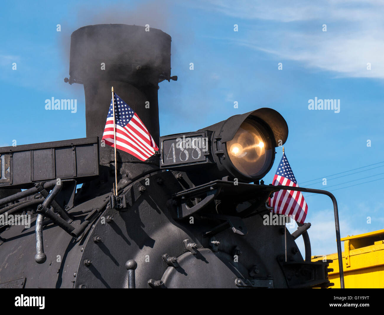 Locomotive 488, Cumbres & Toltec Scenic Railroad, between Chama, New ...