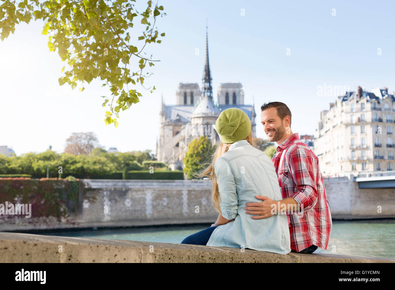 Man woman couple visiting hi-res stock photography and images - Alamy