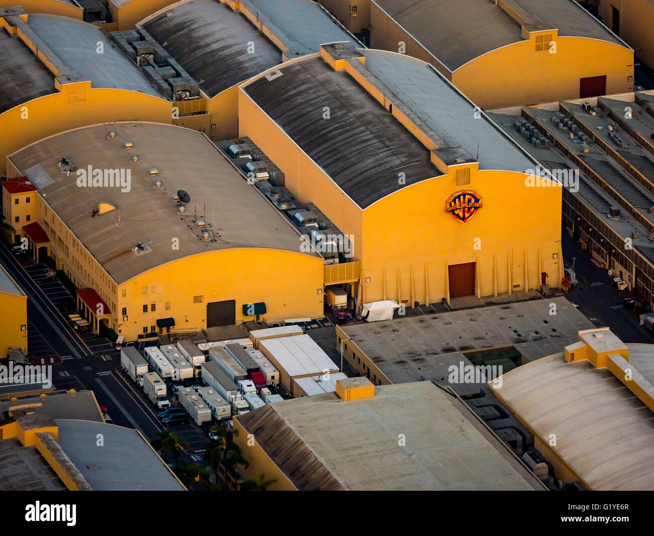 Warner Bros studios, Film Production, Studio City, San Fernando Valley, Los Angeles, Los Angeles County, California, USA Stock Photo