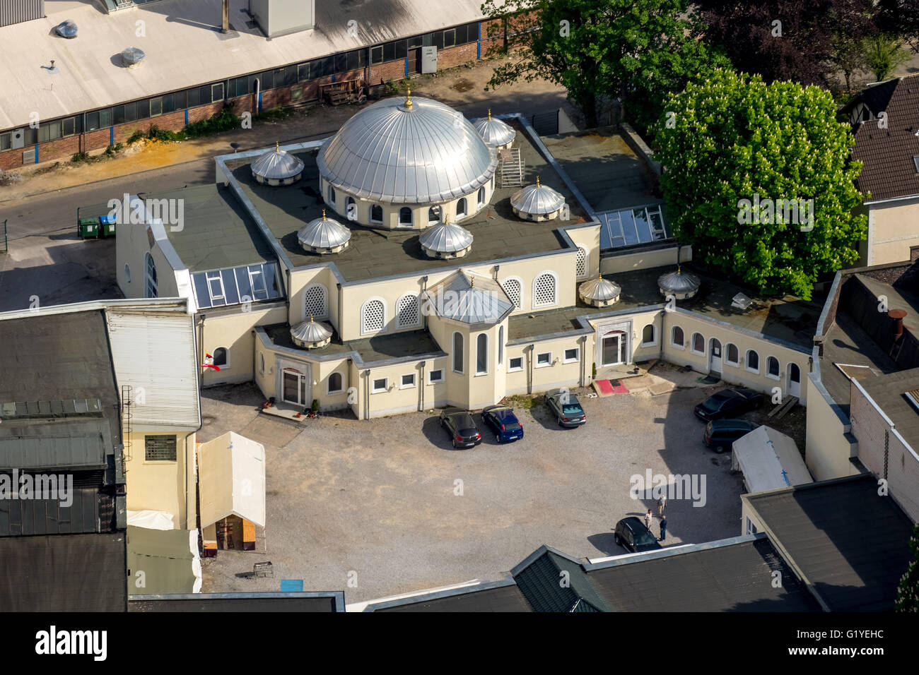Aerial view, DITIB Turkish Islamic community to Hagen Hohenlimburg e.V