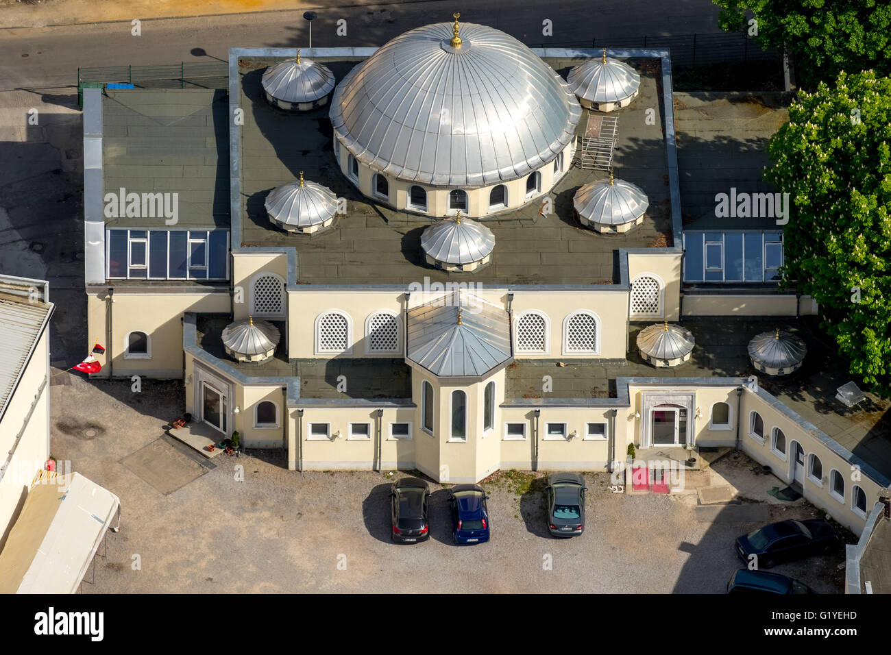 Aerial view, DITIB Turkish Islamic community to Hagen Hohenlimburg e.V