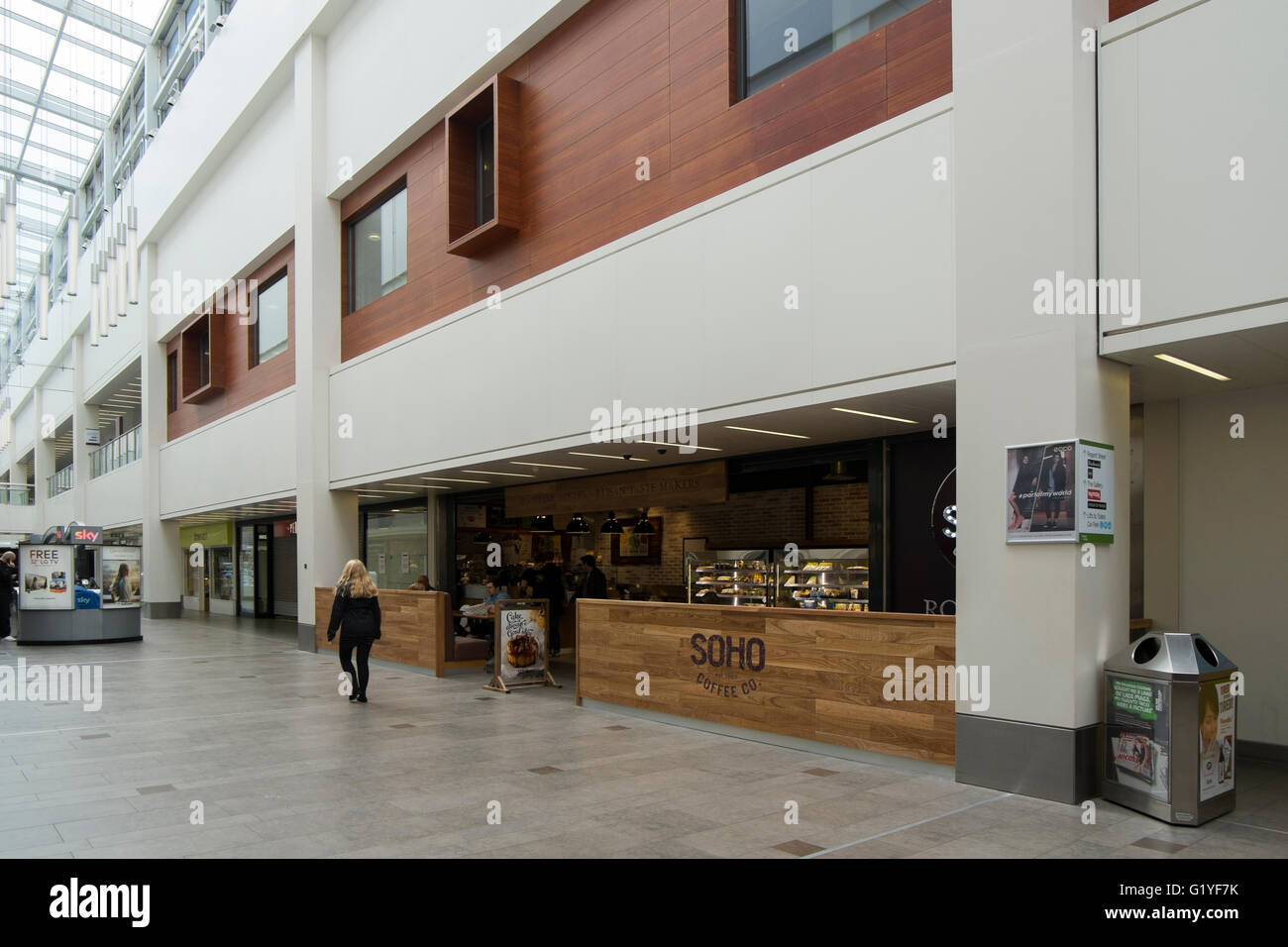 Soho Coffee company in Regent Arcade, Regent Street in Cheltenham