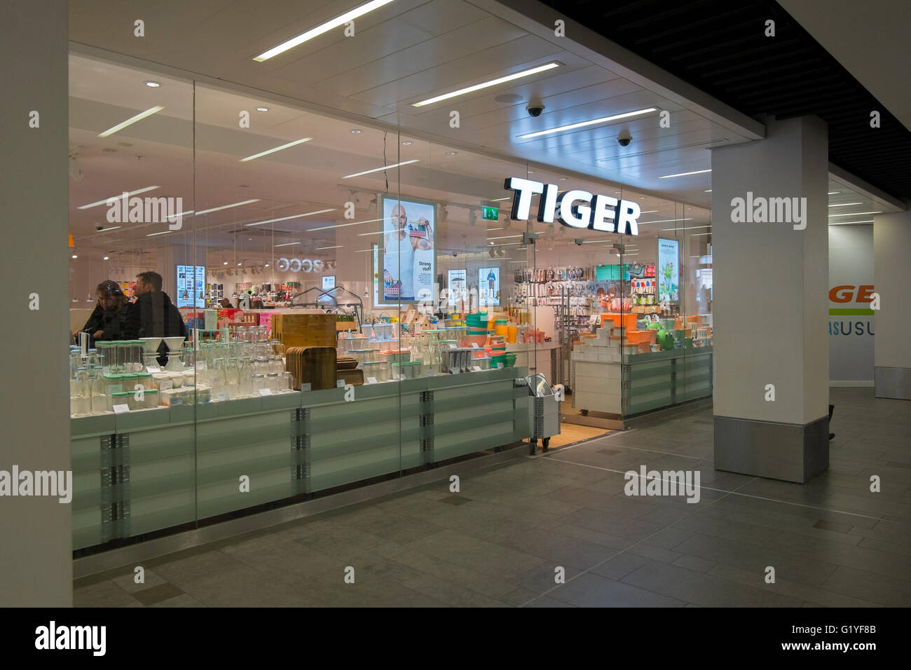 Tiger variety store in Regent Arcade, Regent Street in Cheltenham, Gloucestershire, UK Stock Photo