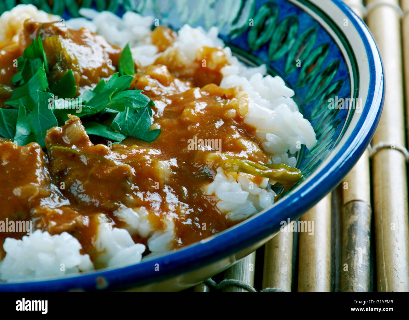 Kunna Gosht meat Pakistani Cooking Mutton Stew Stock Photo Alamy